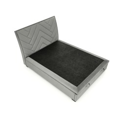 CONTINENTAL 1 łóżko 160 - popiel (jodełka) tap. Monolith 85