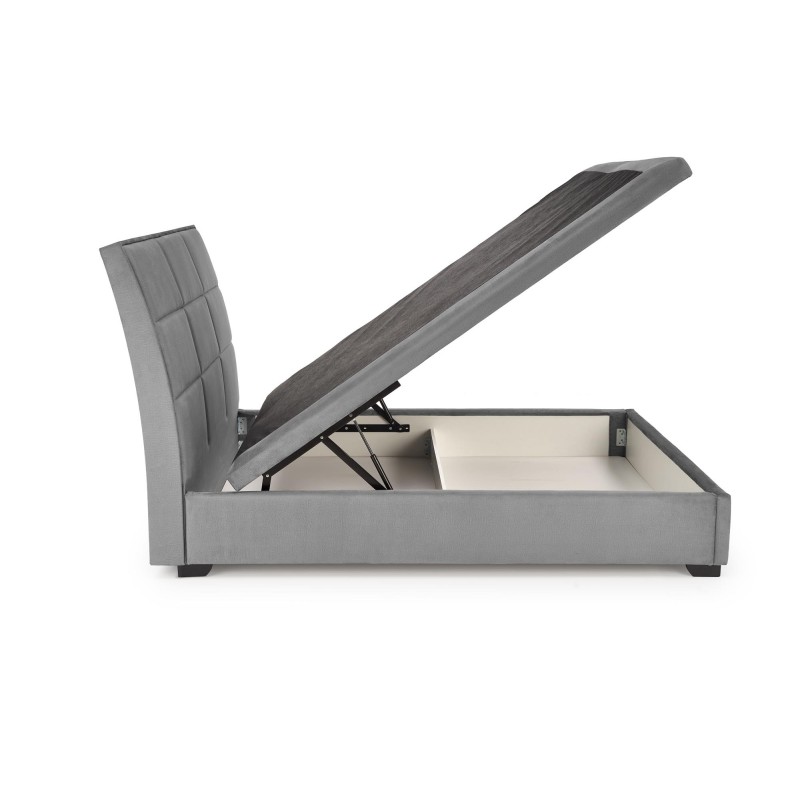 CONTINENTAL 2 łóżko 160 - popiel (prostokąty) tap. Monolith 85