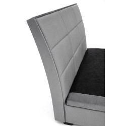 CONTINENTAL 2 łóżko 160 - popiel (prostokąty) tap. Monolith 85