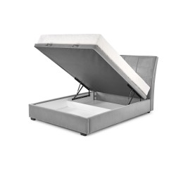 CONTINENTAL 2 łóżko 160 - popiel (prostokąty) tap. Monolith 85