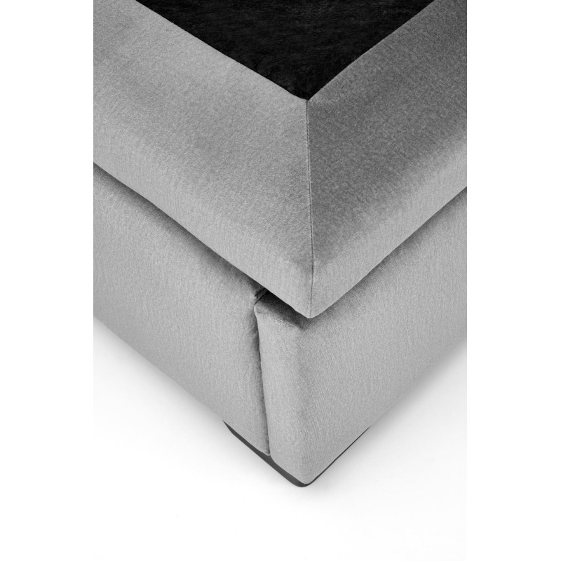 CONTINENTAL 2 łóżko 160 - popiel (prostokąty) tap. Monolith 85