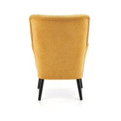 DELGADO fotel wypoczynkowy musztardowy