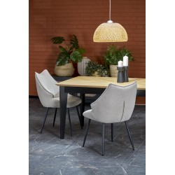 EDMONDO stół rozkładany dąb naturalny / czarny (2p 1szt)