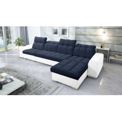 Narożnik Prisma XII z funkcją spania | Luksusowy Mebel z Portem USB | Velvet | Pet friendly, Terra 79 + Ecoskóra