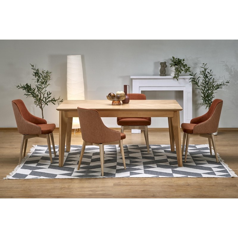 EDMONDO stół rozkładany dąb naturalny (2p 1szt)