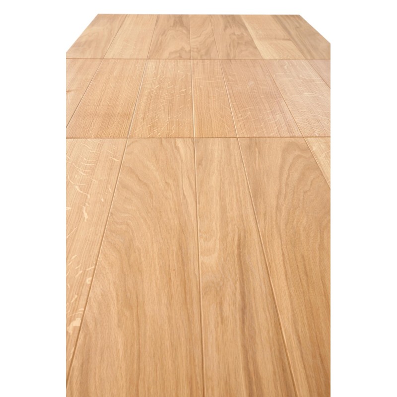 FIESTA stół rozkładany 200-280x100x77 cm dąb naturalny/czarny (3p 1szt)