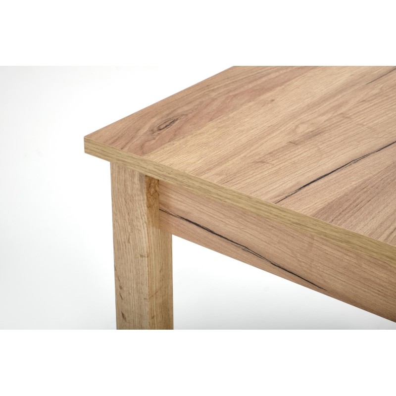 GINO stół rozkładany blat - dąb craft, nogi - dąb craft (1p 1szt)