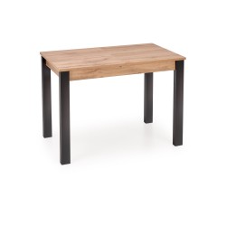 GINO stół rozkładany blat - dąb wotan, nogi - czarny (1p 1szt)