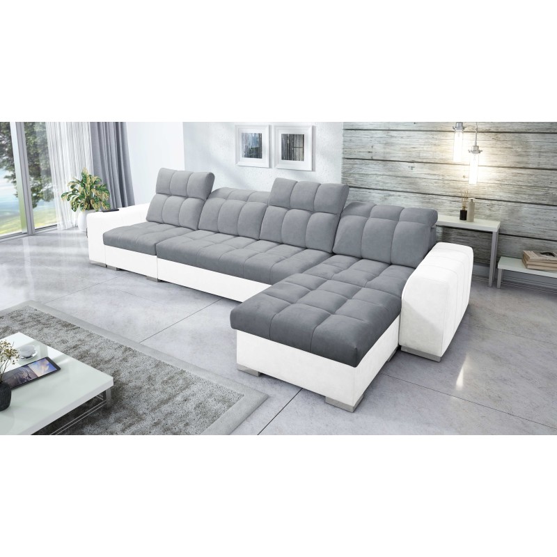 Prisma XII Corner Sofa with Sleeping Function | Luxury Furniture with USB Port | Velvet | Pet Friendly, Terra 92 + Eco Leather Prisma XII Corner Sofa with Sleeping Function | Luxury Furniture with USB Port | Velvet | Pet Friendly, Terra 92 + Eco Leather