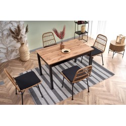 GREG stół rozkładany kolor dąb wotan/czarny (1p 1szt)