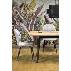 GULIAN stół rozkładany, blat - dąb wotan, nogi - czarny (2p 1szt)