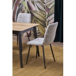 GULIAN stół rozkładany, blat - dąb wotan, nogi - czarny (2p 1szt)