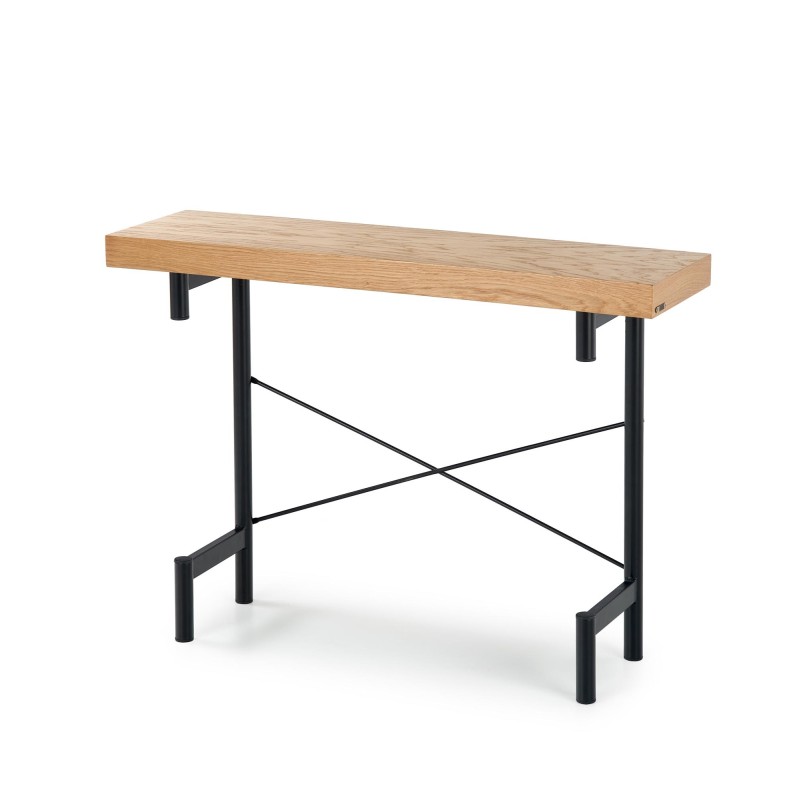 INFERNO konsolka dąb naturalny - czarny (1p 1szt)