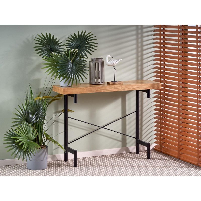 INFERNO konsolka dąb naturalny - czarny (1p 1szt)