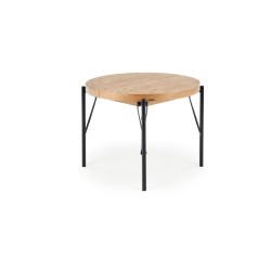 INFERNO stół rozkładany dąb naturalny - czarny (2p 1szt)