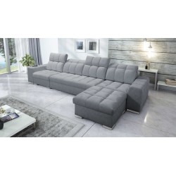 Narożnik Prisma XII z funkcją spania | Luksusowy Mebel z Portem USB | Velvet | Pet friendly, Terra 92