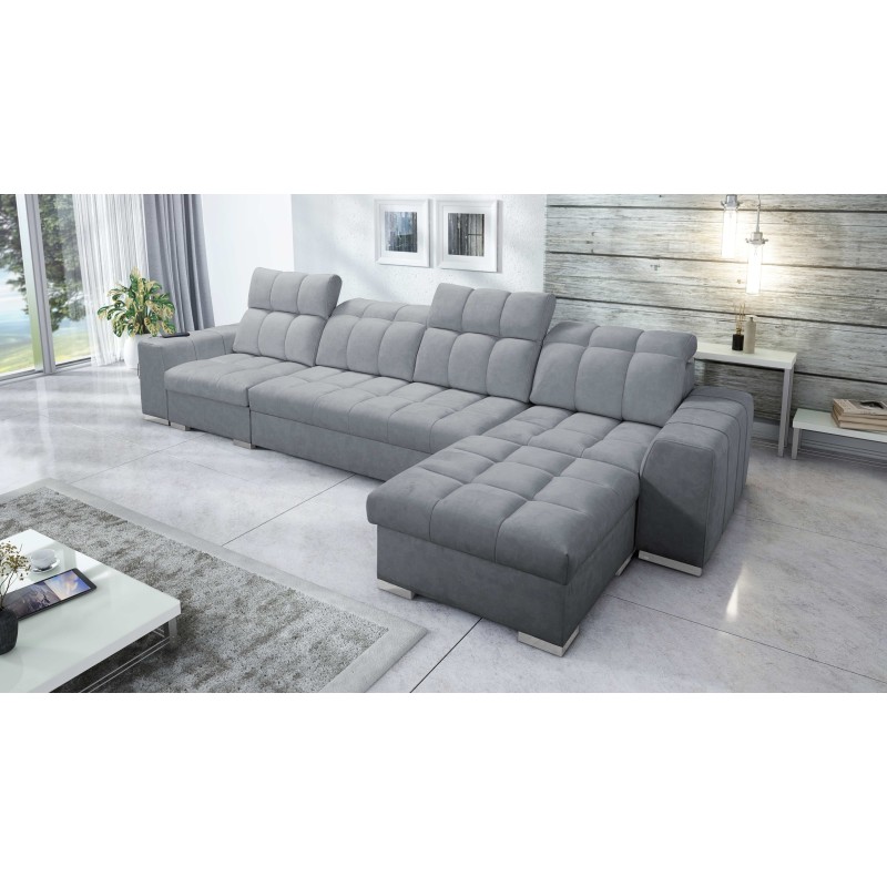 Prisma XII Corner Sofa with Sleeping Function | Luxury Furniture with USB Port | Velvet | Pet Friendly, Terra 92 Prisma XII Corner Sofa with Sleeping Function | Luxury Furniture with USB Port | Velvet | Pet Friendly, Terra 92
