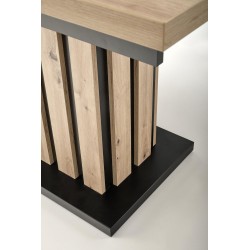 LAMELLO stół rozkładany 160-210/90 cm dąb artisan/czarny (2p 1szt)