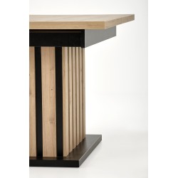 LAMELLO stół rozkładany 160-210/90 cm dąb artisan/czarny (2p 1szt)