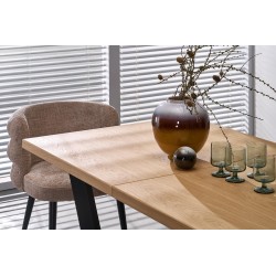 MASSIVE 2 stół rozkładany 160-250x90x77 cm dąb naturalny/czarny (2p 1szt)