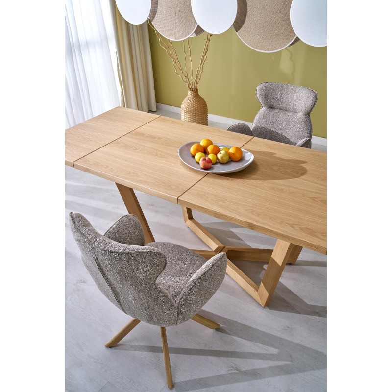 MASSIVE 3 stół rozkładany 160-250x90x77 cm dąb naturalny/dąb naturalny (2p 1szt)