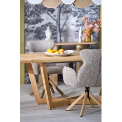 MASSIVE 3 stół rozkładany 160-250x90x77 cm dąb naturalny/dąb naturalny (2p 1szt)