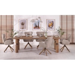 MELTON stół rozkładany 200-300x101x76 cm jasny orzech (3p 1szt)