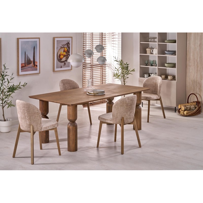 MELTON stół rozkładany 200-300x101x76 cm jasny orzech (3p 1szt)