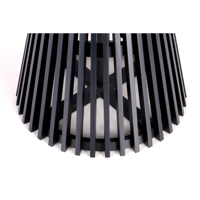 MIYAKI stół blat - dąb naturalny, noga - czarny (2p 1szt)