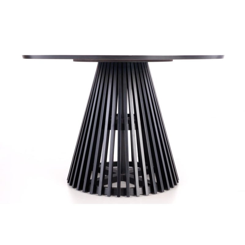 MIYAKI stół blat - dąb naturalny, noga - czarny (2p 1szt)