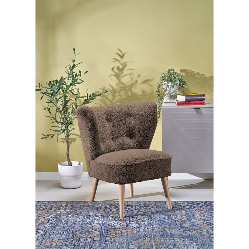 MOCCA fotel wypoczynkowy, c.brązowy (SVEN 47)