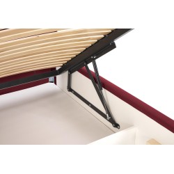 MODULO korpus łóżko 160 - bordowy tap. Monolith 59