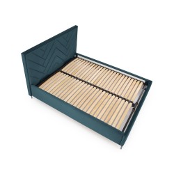 MODULO korpus łóżko 160 - ciemny zielony tap. Monolith 37