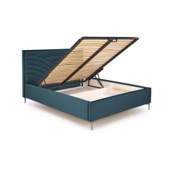 MODULO W3 łóżko 160 - wezgłowie ciemny zielony tap. Monolith 37 (1p 1szt)