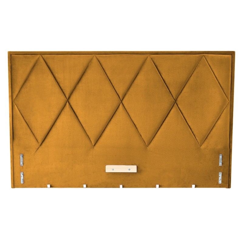 MODULO W4 łóżko 160 - wezgłowie musztardowy tap. Monolith 48