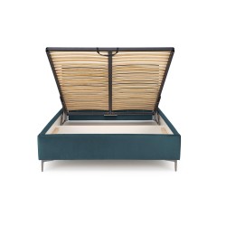 MODULO W5 łóżko 160 - wezgłowie ciemny zielony tap. Monolith 37