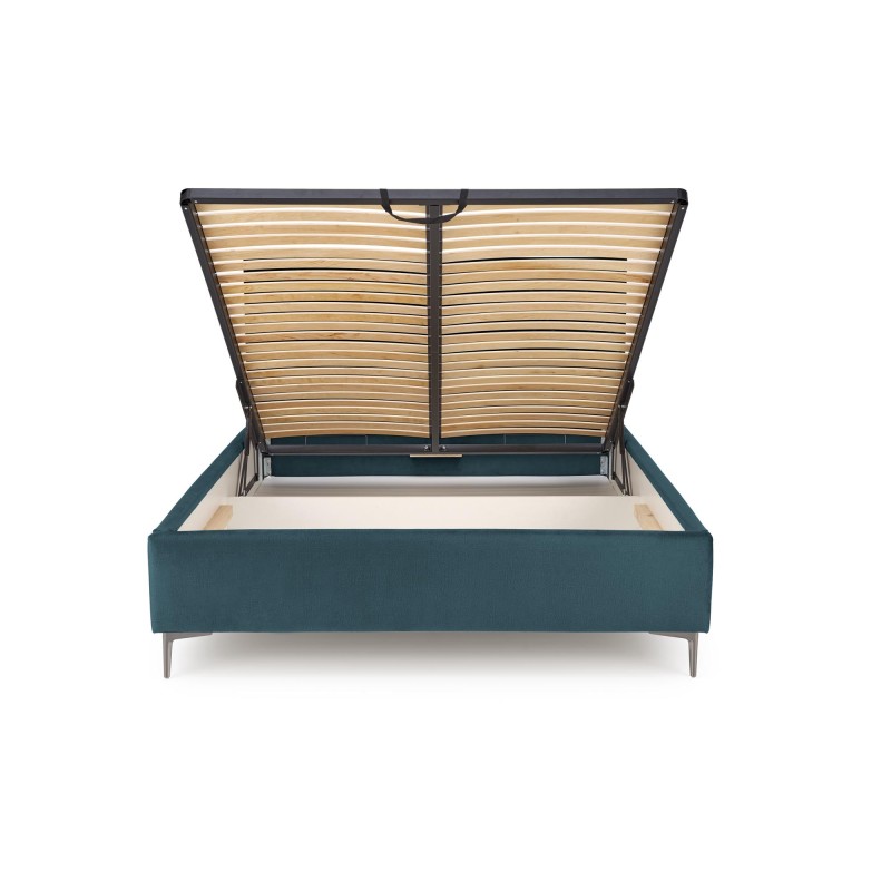 MODULO W5 łóżko 160 - wezgłowie ciemny zielony tap. Monolith 37