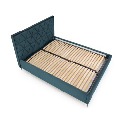 MODULO W5 łóżko 160 - wezgłowie ciemny zielony tap. Monolith 37