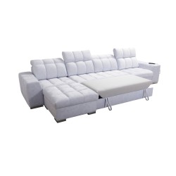 Prisma XII Corner Sofa with Sleeping Function | Luxury Furniture with USB Port | Velvet | Pet Friendly, Terra 80 Prisma XII Corner Sofa with Sleeping Function | Luxury Furniture with USB Port | Velvet | Pet Friendly, Terra 80