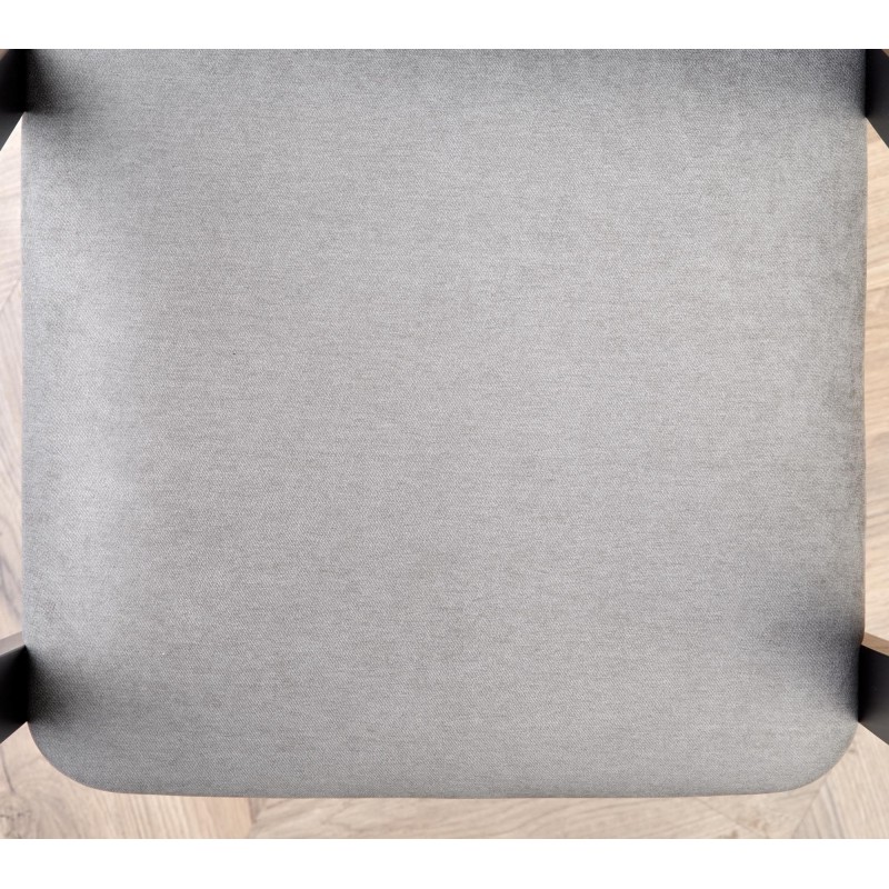 AZUL krzesło czarny / tap. popiel (1p 2szt)