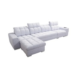 Prisma XII Corner Sofa with Sleeping Function | Luxury Furniture with USB Port | Velvet | Pet Friendly, Terra 80 Prisma XII Corner Sofa with Sleeping Function | Luxury Furniture with USB Port | Velvet | Pet Friendly, Terra 80