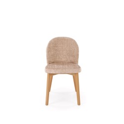 BASSO krzesło dąb naturalny / tap: CREMONA 14 (beżowy)