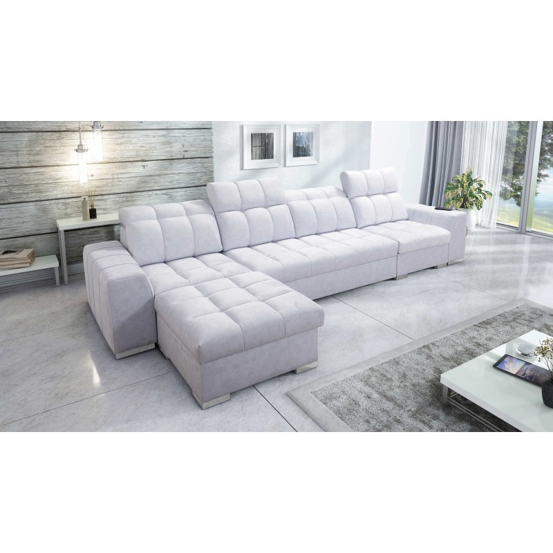 Prisma XII Corner Sofa with Sleeping Function | Luxury Furniture with USB Port | Velvet | Pet Friendly, Terra 80 Prisma XII Corner Sofa with Sleeping Function | Luxury Furniture with USB Port | Velvet | Pet Friendly, Terra 80