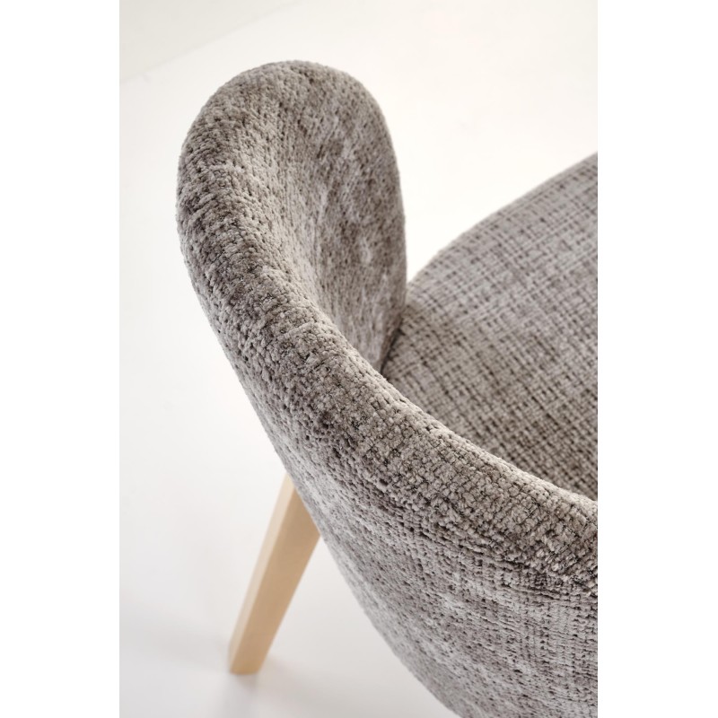 BASSO krzesło dąb naturalny / tap: CREMONA 96 (popiel)