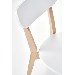 BUGGI krzesło naturalny / biały (1p 2szt)
