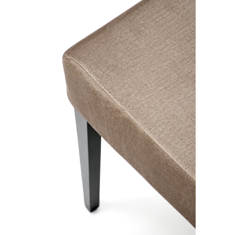 CLARION 2 krzesło czarny / tap: MONOLITH 09 (j. brąz) (1p 2szt)