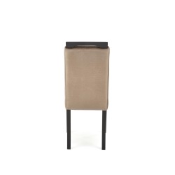 CLARION 2 krzesło czarny / tap: MONOLITH 09 (j. brąz) (1p 2szt)