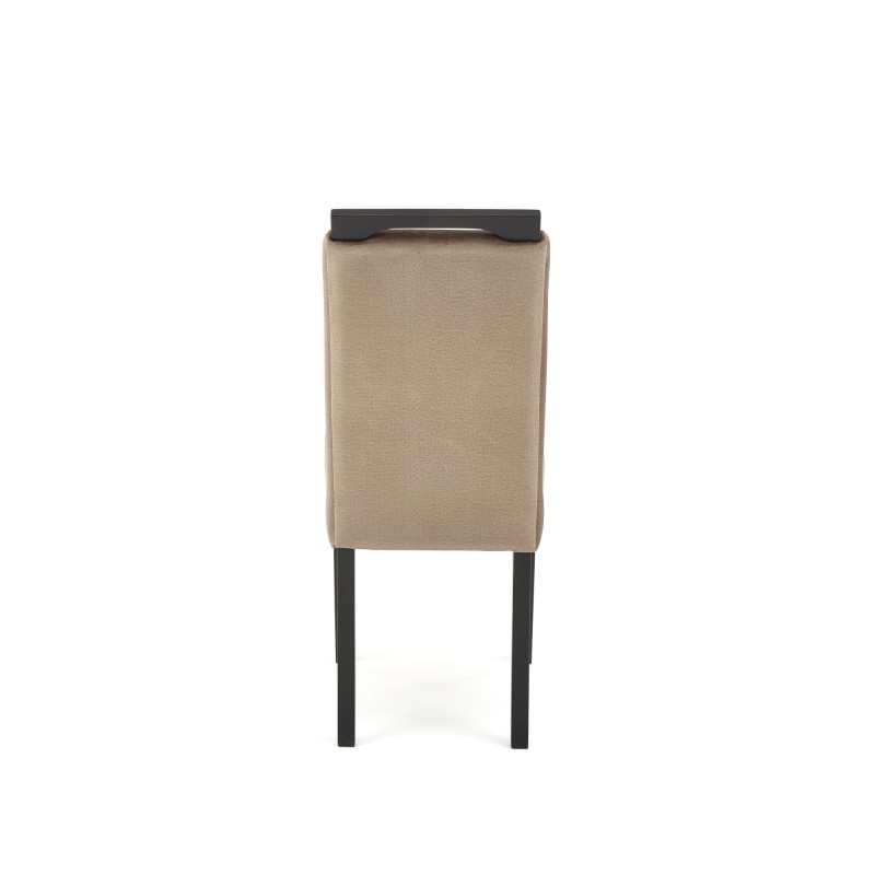 CLARION 2 krzesło czarny / tap: MONOLITH 09 (j. brąz) (1p 2szt)