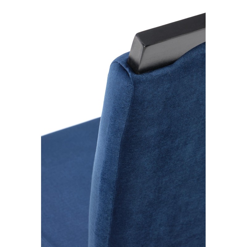 CLARION 2 krzesło czarny / tap: MONOLITH 77 (granatowy) (1p 2szt)