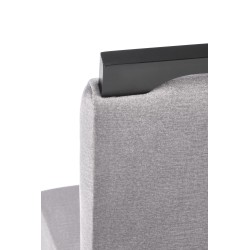 CLARION 2 krzesło czarny / tap: MONOLITH 85 (popiel) (1p 2szt)